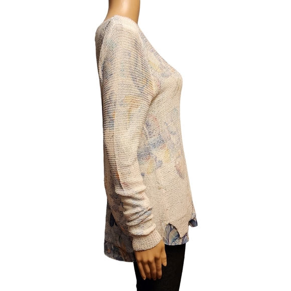 Sioni Floral Knit Layered Sweater - Picture 6 of 13